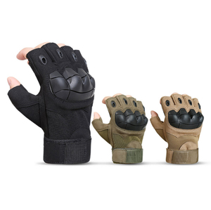 <span class=keywords><strong>Guanti</strong></span> <span class=keywords><strong>tattici</strong></span> in gomma a nocca dura da esterno con mezze dita Touch Screen <span class=keywords><strong>guanti</strong></span> da ciclismo da uomo - Product Image 4