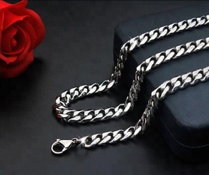 Venta al por mayor del fabricante a medida dominante de los hombres de <span class=keywords><strong>la</strong></span> moda de joyería de acero inoxidable collar seis de cadena mágica SSCN--031 - Product Image 2