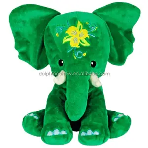 Di moda personalizzati cute green elephant all'ingrosso del giocattolo della peluche bambini giocattolo farcito morbido peluche elefante