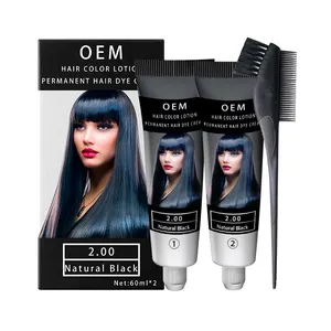 Crème de coloration professionnelle pour <span class=keywords><strong>cheveux</strong></span> noirs permanents, nouveau design de produits pour femmes, brun <span class=keywords><strong>foncé</strong></span> - Product Image 1