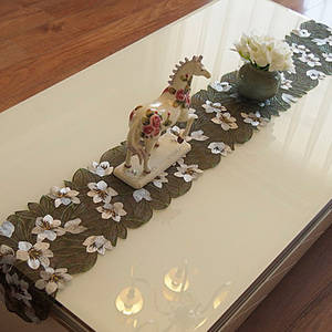 Jacquard <span class=keywords><strong>arpillera</strong></span> Damasco decorativo restaurante camino de mesa mantel - Product Image 1