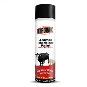 AEROPAK light brown color REACH 500ml Animal Marking Spray Paint for cow