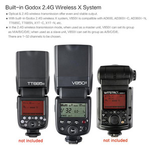 <span class=keywords><strong>Godox</strong></span> <span class=keywords><strong>V850II</strong></span> Cámara de sincronización de alta velocidad Flash Speedlite Speedlight Compatible con cámaras Canon <span class=keywords><strong>Nikon</strong></span> Pentax Fuji Olympus Panasonic - Product Image 2