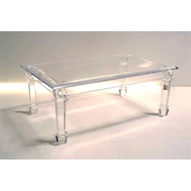 Moderne Lage Hoogte Clear Bank Bijzettafel Plexiglas Kids Tafel Bruiloft Salontafel