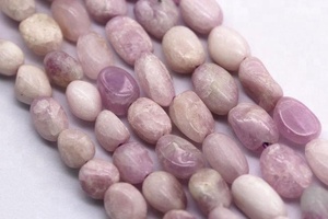Harga Grosir Longgar Chip Nugget Manik Untai Ungu Alami Manik-manik Batu Kunzite untuk DIY Membuat Perhiasan 8-12mm - Product Image 4
