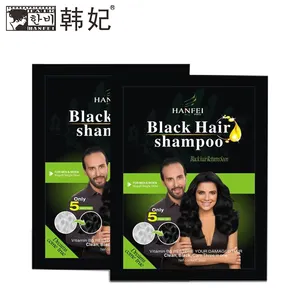 25 ml * 2 Pakistan haar farbe shampoo 5 minuten färben schwarz haar shampoo und conditioner