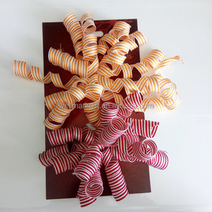 Paquete <span class=keywords><strong>de</strong></span> regalo <span class=keywords><strong>de</strong></span> boda, decoraciones, <span class=keywords><strong>cinta</strong></span> autoadhesiva, <span class=keywords><strong>tela</strong></span> a rayas, Lazo <span class=keywords><strong>de</strong></span> <span class=keywords><strong>cinta</strong></span> rizada tejida - Product Image 6