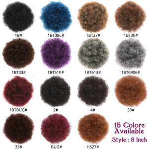 AliLeader <span class=keywords><strong>Chignon</strong></span> <span class=keywords><strong>Afro</strong></span> Bouclé Synthétique 15 Couleurs pour Femmes Noires – Vente en Gros de Chignons <span class=keywords><strong>Afro</strong></span> Crépus Style Coiffure - Product Image 3