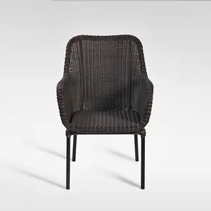 Chaise d'extérieur en rotin synthétique, matériau avec cadre en Aluminium