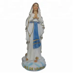 Nuovi prodotti resina bianco vergine maria statue decorazioni per la casa