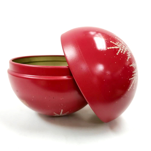 Small Christmas <strong>Chocolate</strong> <strong>Tin</strong> Balls Shaped Gift <strong>Tins</strong> for Decorative Purpose Ball Shaped Metal Cans - Product Image 4