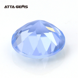 Il trasporto Libero 1000 pz/lotto 1.0 ~ 3.0 millimetri #104 <span class=keywords><strong>Blue</strong></span> Stone Taglio Brillante Rotondo Spinello Sintetico Prezzo Per Carato - Product Image 5