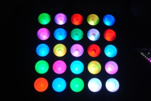 25x9 wát 9 wát 25 Leds RGB 3 trong 1 Trong Nhà Ma Trận Mù Ư ánh sáng cho sân khấu - Product Image 3