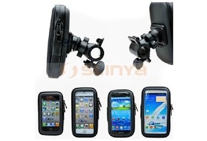 Soporte de teléfono universal <span class=keywords><strong>para</strong></span> bicicleta, funda <span class=keywords><strong>impermeable</strong></span> <span class=keywords><strong>para</strong></span> manillar de motocicleta - Product Image 3