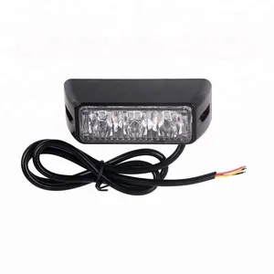 3LEDs led car door flashing light warning 12V led flash light box