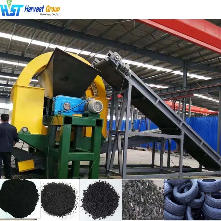 Cheio automático personalizável pneu reciclagem máquinas pneu trituração máquina pneu reciclagem Malásia