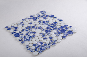 Di forma rotonda <span class=keywords><strong>con</strong></span> il modello di fiore ciottoli di ceramica a mosaico di ciottoli <span class=keywords><strong>piastrelle</strong></span> - Product Image 6