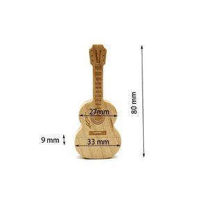 Jaster — clé USB de <span class=keywords><strong>guitare</strong></span> en bois, 32GB, 64GB, Instrument de musique, Logo personnalisé, cadeaux promotionnels - Product Image 5
