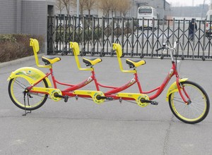 관광 라이딩 P3-24 위한 3 개의 좌석과 24 ''탠덤 자전거 - Product Image 3