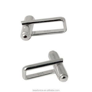 Mancuernillas de <span class=keywords><strong>Plata</strong></span> de Ley 925 para Hombre, Mancuernillas Personalizadas para Boda, Parte Trasera de 18x17 mm, Regalo Perfecto para Él, Se Venden por Unidad, ID28330 - Product Image 3