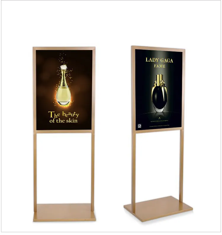 Shopping mall POP double-sided poster frame KT board display rack billboard promotion stand advertising frame