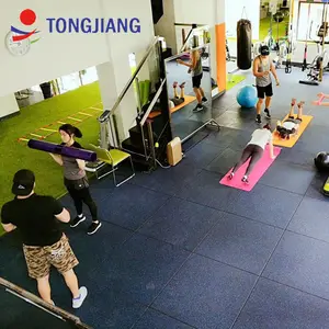 TJ Fitness Floor Crossfit Gym Mat 30ミリメートルRubber Tile
