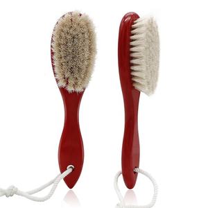 Brosse de toilettage pour hommes, brosse douce, poils de cheval naturels, manche en <span class=keywords><strong>bois</strong></span>, rasage - Product Image 4