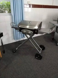 2 bruciatore BARBECUE All'aperto Grill <span class=keywords><strong>A</strong></span> <span class=keywords><strong>Gas</strong></span> con Pieghevole Trolley Ghisa <span class=keywords><strong>Griglie</strong></span> - Product Image 4
