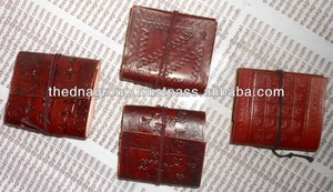 Cuaderno de artesanía indio hecho a mano de tamaño B6 con estilo, diario de cuero estético de texto plano genuino, buena calidad para uso en la oficina - Product Image 3