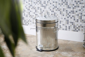 1.3 galones/<span class=keywords><strong>5</strong></span> <span class=keywords><strong>litros</strong></span> redondo de acero galvanizado paso papelera - Product Image 4