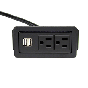 <span class=keywords><strong>Prise</strong></span> <span class=keywords><strong>de</strong></span> table intelligente BaiY Furniture avec 2 prises <span class=keywords><strong>de</strong></span> terre, port USB 12A, cordon <span class=keywords><strong>de</strong></span> <span class=keywords><strong>10</strong></span> pouces, ignifuge, montage encastré - Product Image 1