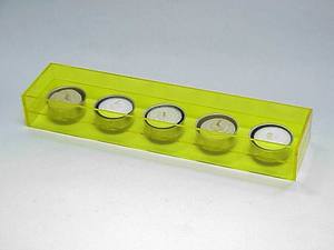 ที่ใส่เทียนชาพลาสติกสีเขียวโปร่งแสงทรงกลม 7 ชิ้น สำหรับตกแต่งบ้าน - Product Image 5