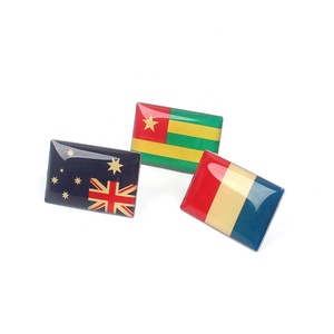 Bữa ăn Phù Hiệu Bán buôn mẫu miễn phí tùy chỉnh in ấn cờ Logo ve áo biểu tượng pins với Epoxy tráng - Product Image 1