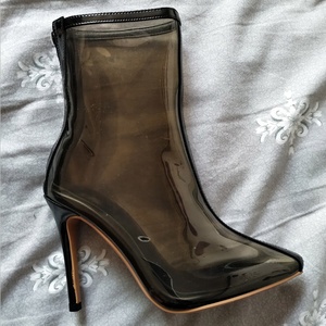 Scarpe di gelatina di grandi dimensioni 10cm da donna in PVC colorato scarpe estive Glitter <span class=keywords><strong>con</strong></span> paillettes a spillo tacchi alti stivali <span class=keywords><strong>sandali</strong></span> - Product Image 6