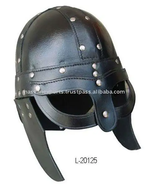 Casco vikingo armadura de cuero Medieval