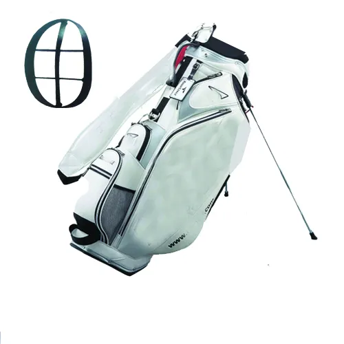 golf accessories custom genuine leather golf stand bag
