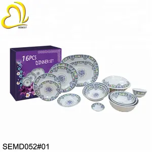 SEBEST Factory 16pcs New Design Superbly High Quality Melamine Products Melamine Dinnerset Melamine Ware