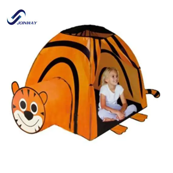 JWS-010A diskon besar tenda anak-anak, tenda pop up hewan harimau untuk anak tenda bermain dalam ruangan rumah