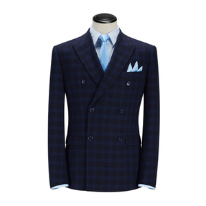 <span class=keywords><strong>Blazer</strong></span> di personalizzazione di alta qualità per gli uomini Slim Fit <span class=keywords><strong>uomo</strong></span> doppio petto abito per la festa di nozze - Product Image 2