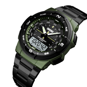 Skmei 패션 남자 스타일 Reloj shockproof 아날로그 디지털 듀얼 타임 시계 남자 1370