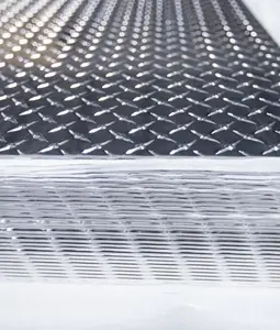 Anti-slip aluminio chequer placa