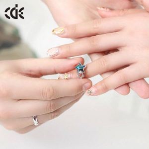 cristalli di bomboniere <span class=keywords><strong>swarovski</strong></span> <span class=keywords><strong>argento</strong></span> paio di anelli gioielli per il giorno di san valentino - Product Image 5