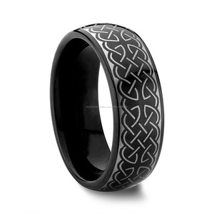 Alianzas <span class=keywords><strong>de</strong></span> boda <span class=keywords><strong>de</strong></span> carburo <span class=keywords><strong>de</strong></span> tungsteno negro para los hombres - Product Image 1