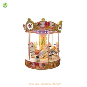 Mini luxury classic kids carousel horses/old amusement park rides sale/carousel the musical QX-11113B