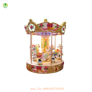 Mini clásico de lujo niños caballos de carrusel/viejo parque de diversiones paseos en venta/carrusel musical QX-11113B - Product Image 1