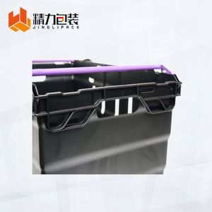 Plastic Handle Supermarket Industrial Stacking Crate