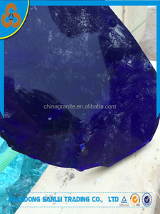 Grano azul cobalto azul profundo casco de vidrio roto y rocas para gaviones - Product Image 2