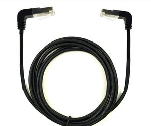 Cable coaxial de red Gigabit de fábrica Cat5e Cat6 Audio Video Rj45 Ethernet 90 grados hacia abajo ángulo recto Aplicación Informática - Product Image 1
