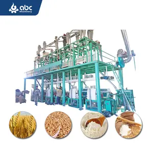 Línea de producción de harina de trigo, 60 toneladas por día, máquina de harina de trigo en Pakistán