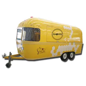 OEM American Standard Food Truck Schneller mobiler Smiley-Snack-Eis anhänger zum Verkauf Europa